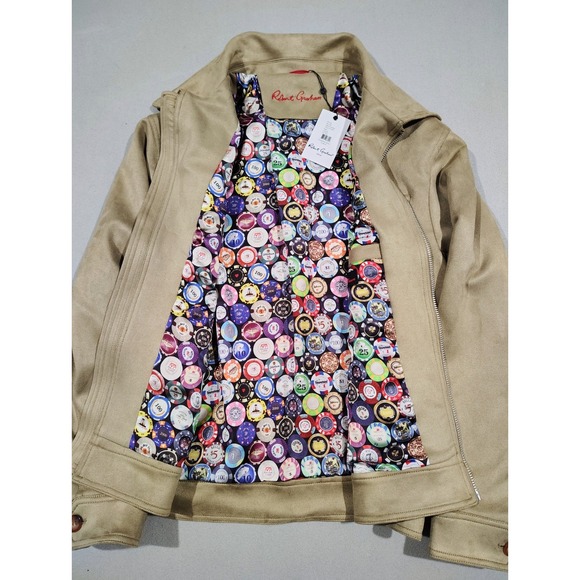 Robert Graham Tan Vegan Suede Jacket - Picture 4 of 13